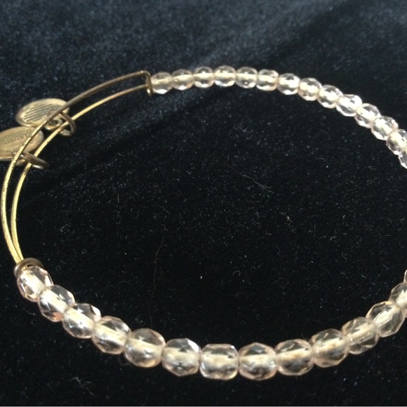 Alex and Ani Pink / Gold Beaded Bracelet - Picture 2 of 3